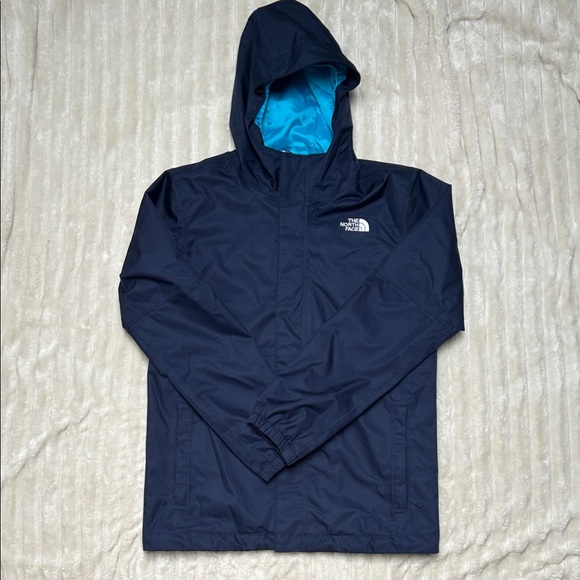 The North Face Youth Dark Blue Raincoat - Picture 1 of 6